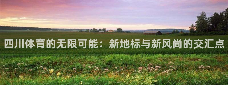 意昂体育4招商：四川体育的无限可能：新地标与新风尚的