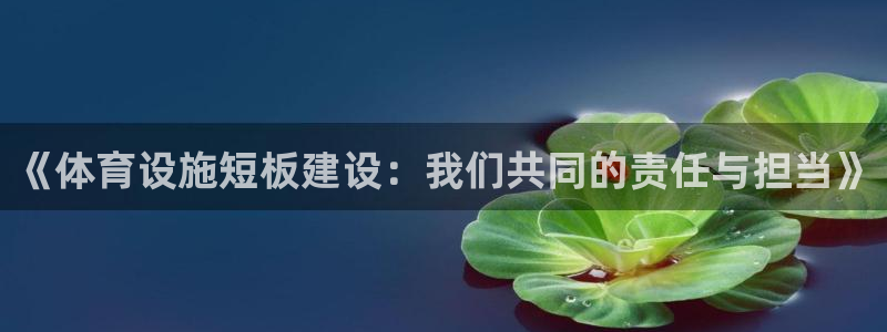 意昂体育4平台APP：《体育设施短板建设：我们共同的