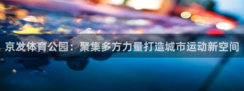 意昂体育4开户：京发体育公园：聚集多方力量打造城市运