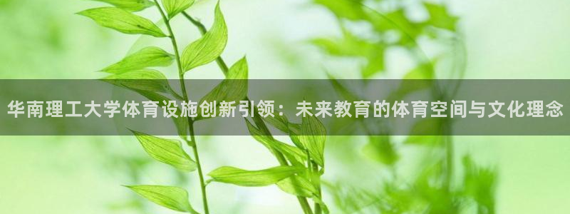 意昂4娱乐网站：华南理工大学体育设施创新引领：未来教